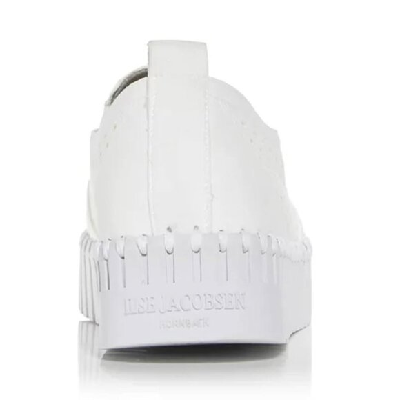 Ilse Jacobsen Women’s Comfort Slip-On Sneaker Flats – White Shoes Size 40 (US 9) - Picture 4 of 4